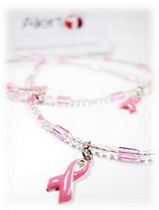 pink ribbon necklace pink ribbon necklace